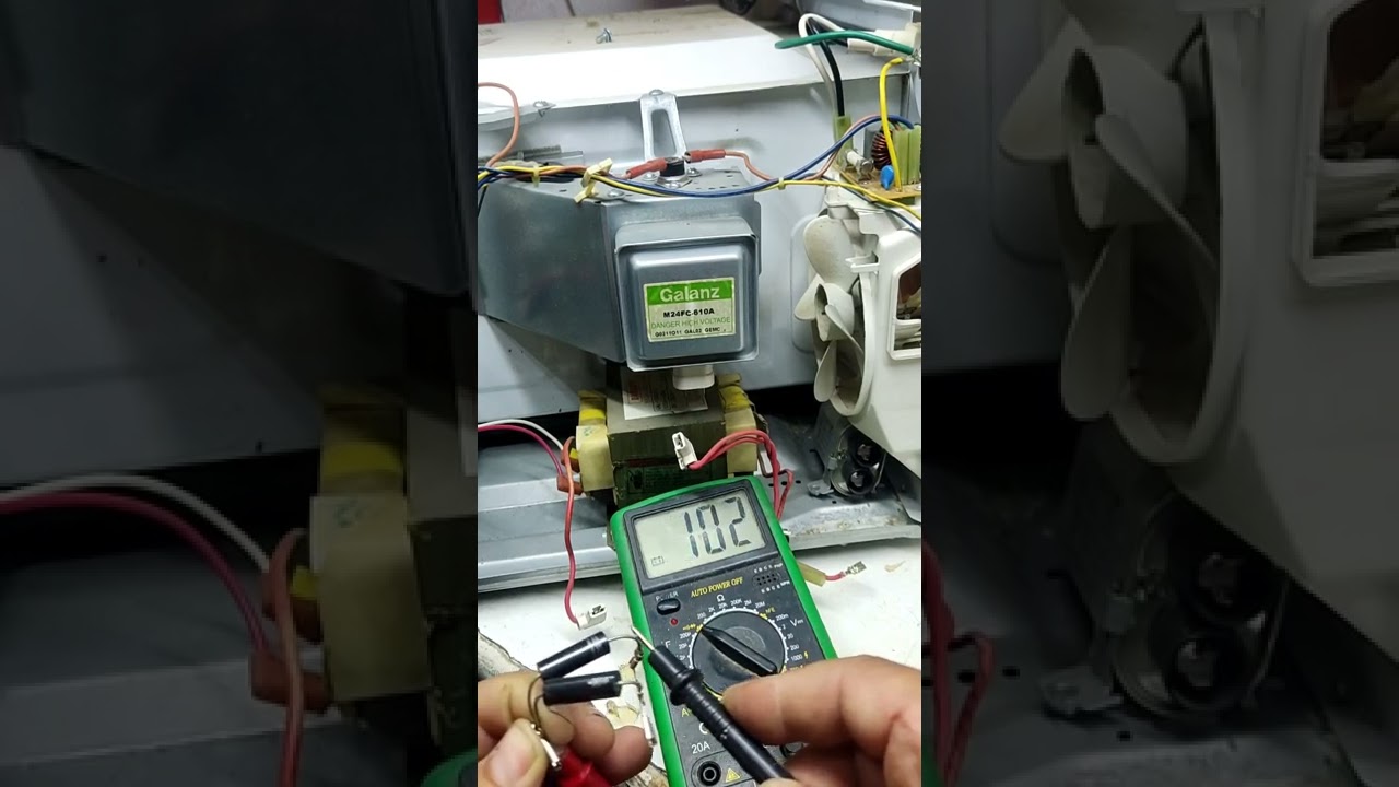 como probar diodo de alto voltaje en microondas