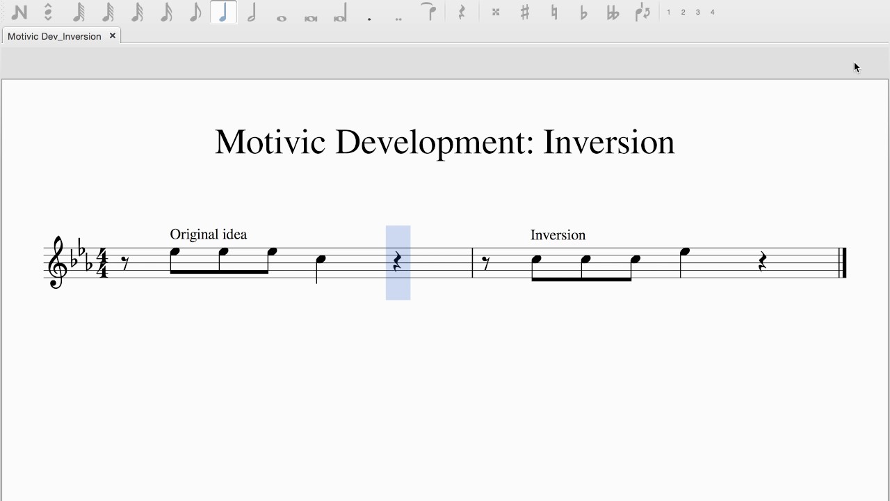Motivic Development: Inversion