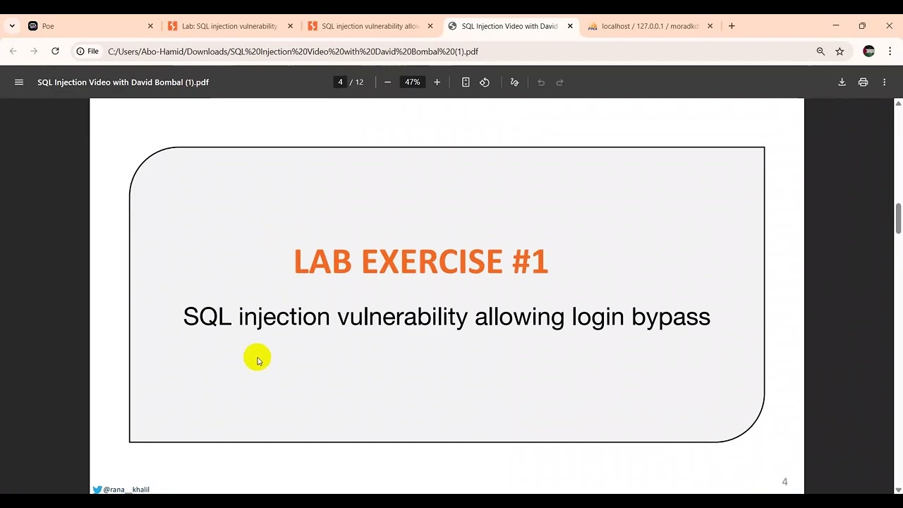 #5 شرح مفصل  SQL Injection