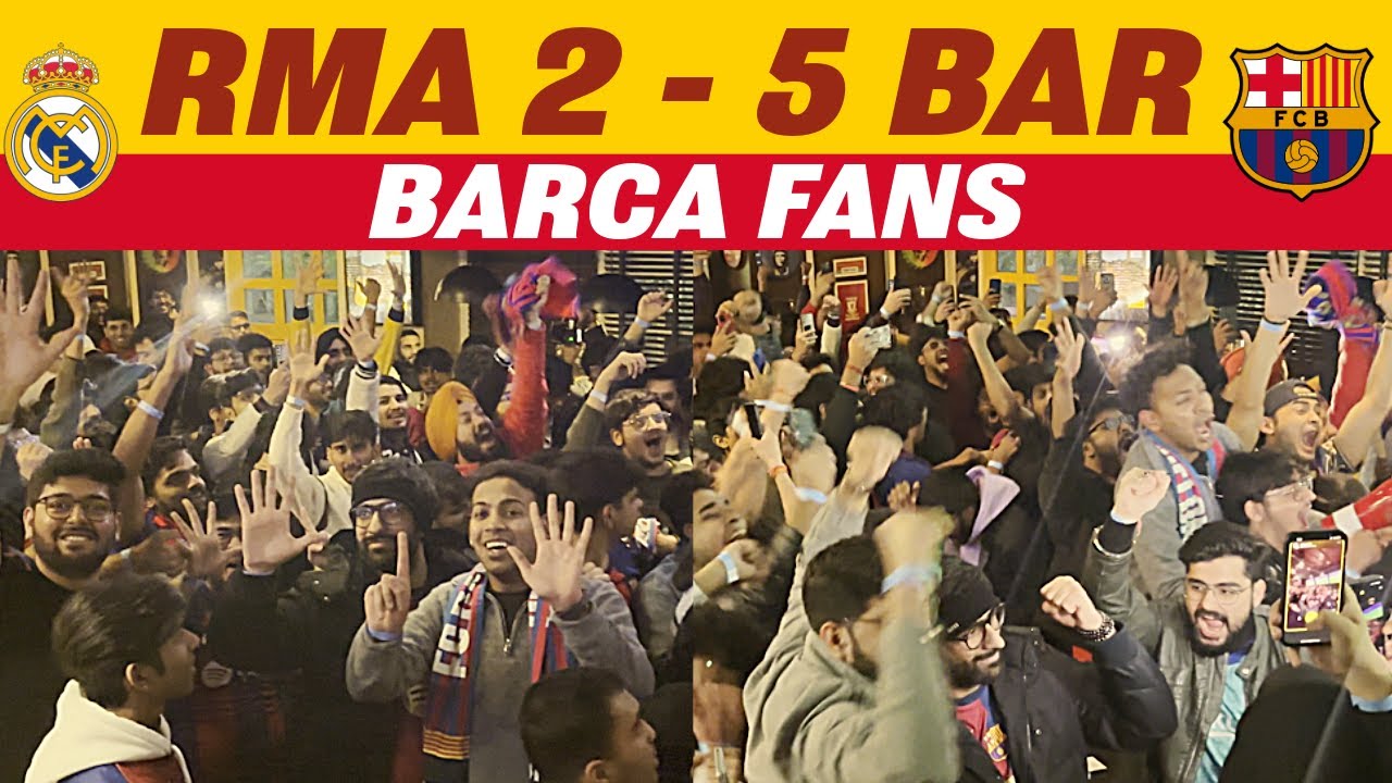 Indian Barca Fans Crazy Supercopa Win Celebration | Real Madrid vs Barcelona Reaction | Vlog