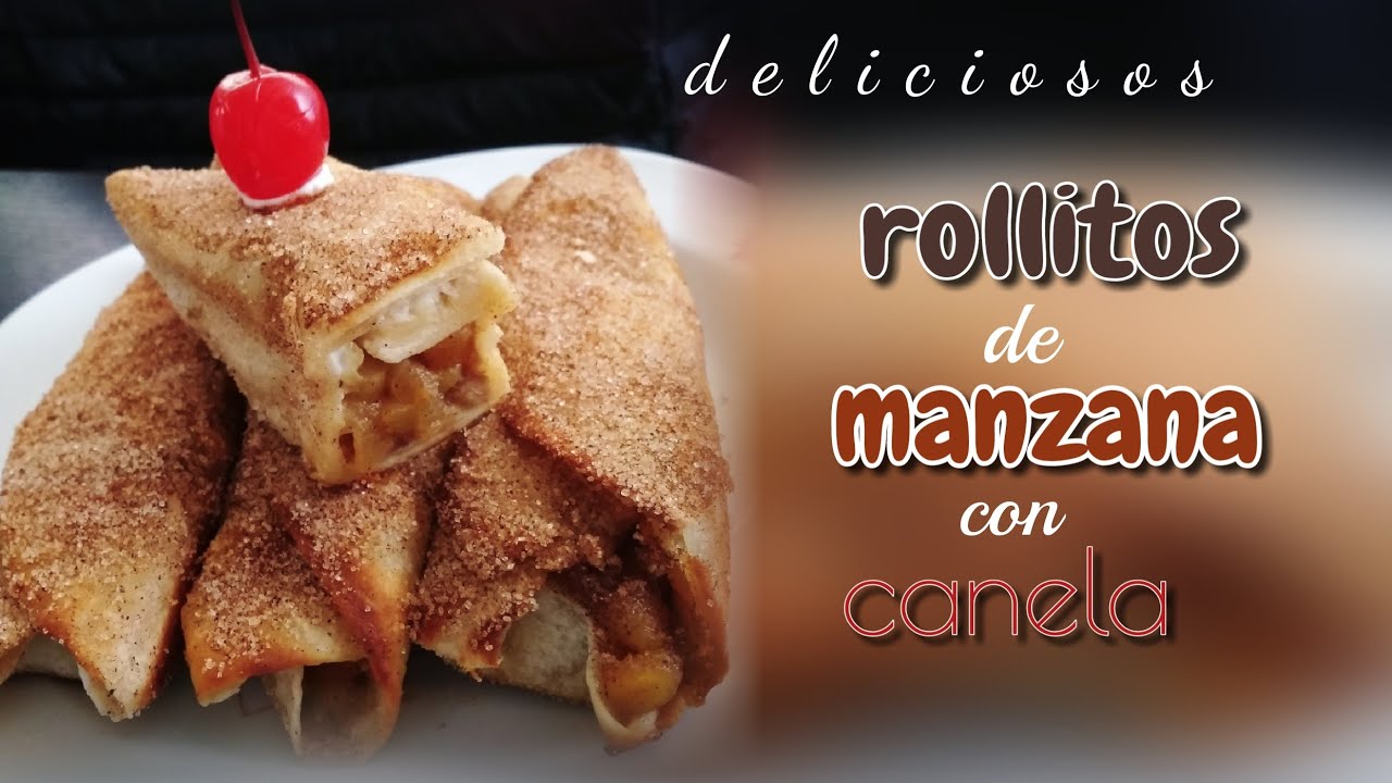 ROLLITOS de MANZANA  con CANELA | cocina práctica con Nancy Miroslava