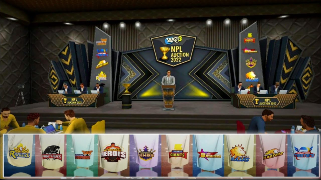 WCC3 NPL 2022 Auction | NPL Auction 2022 | World Cricket Championship 3 • Unkn0wn 1.0