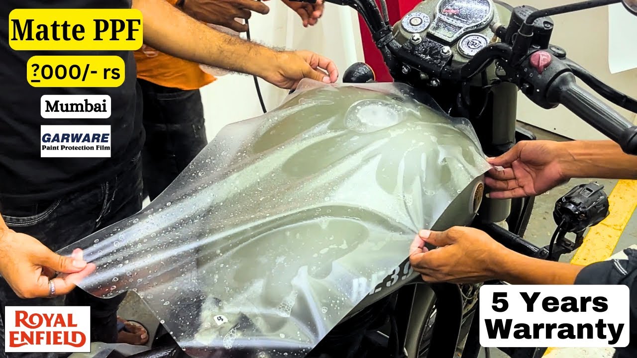 Matte PPF on My Royal Enfield Classic 350 | Garware PPF with 5-Year Warranty | Full Cost Breakdown