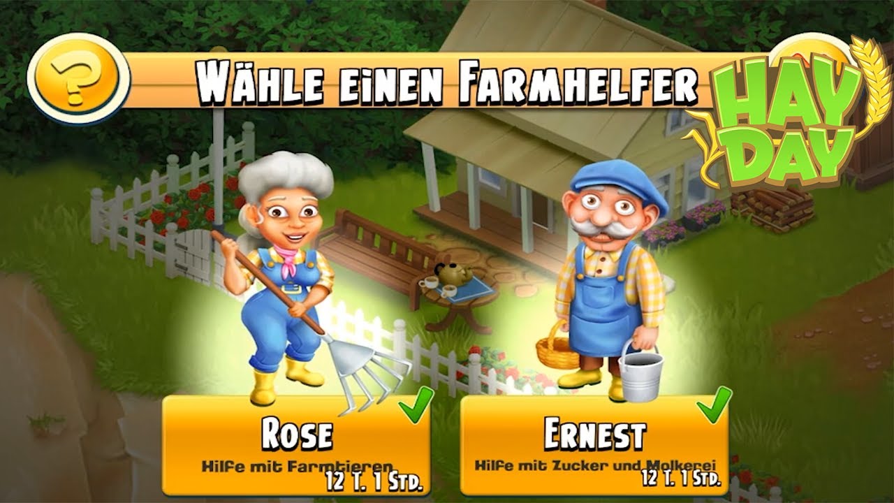 Rose und Ernest Tipps und Tricks Hay Day | SyromerB
