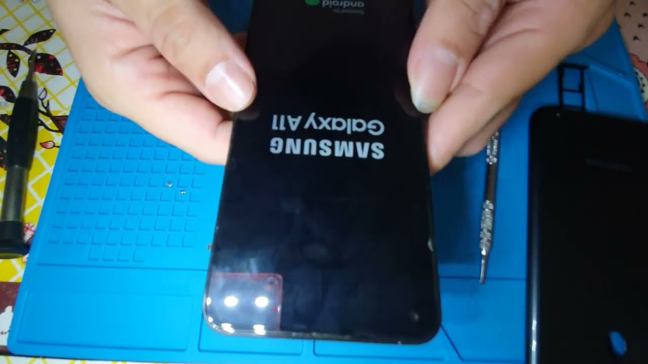 Como abrir Samsung A11 (A115M) - Desmontar tampa traseira sem danificar a biometria