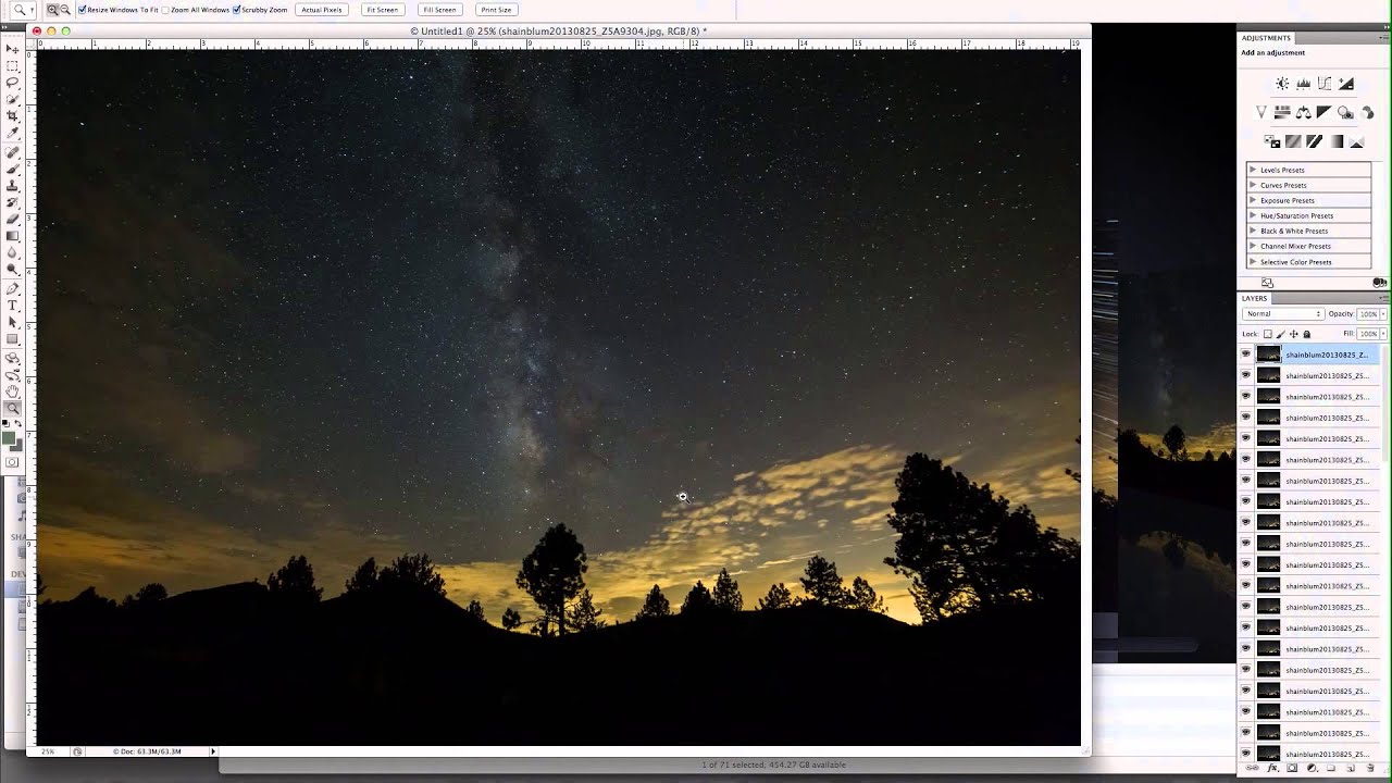 STARTRAILS AND STACKING : PHOTOSHOP AND STARSTAX TUTORIAL