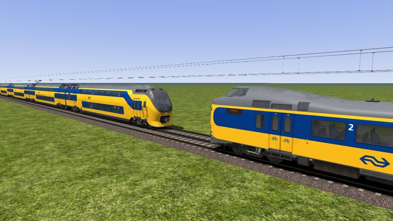 EEN FRONTALE BOTSING! - Test the Physics #5 (Train Simulator 2020)