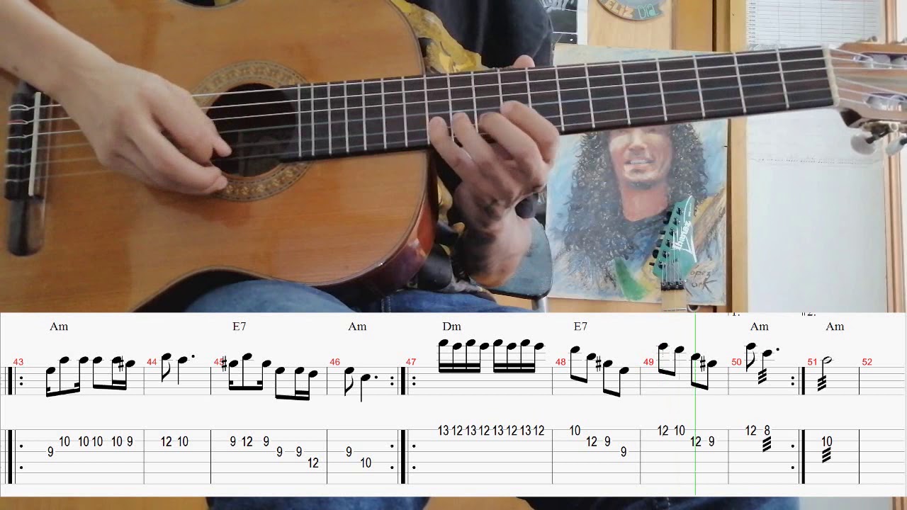 Guitarra - 1. guabina huilense. 2. danzón 3. chotis. partitura tablatura