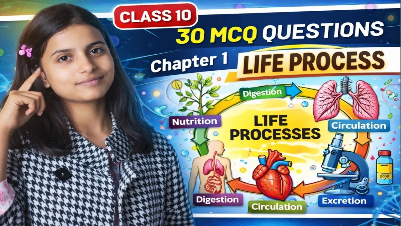 Class 10 Biology | Life Process Chapter 1 | 30 MCQ Questions | Part 3