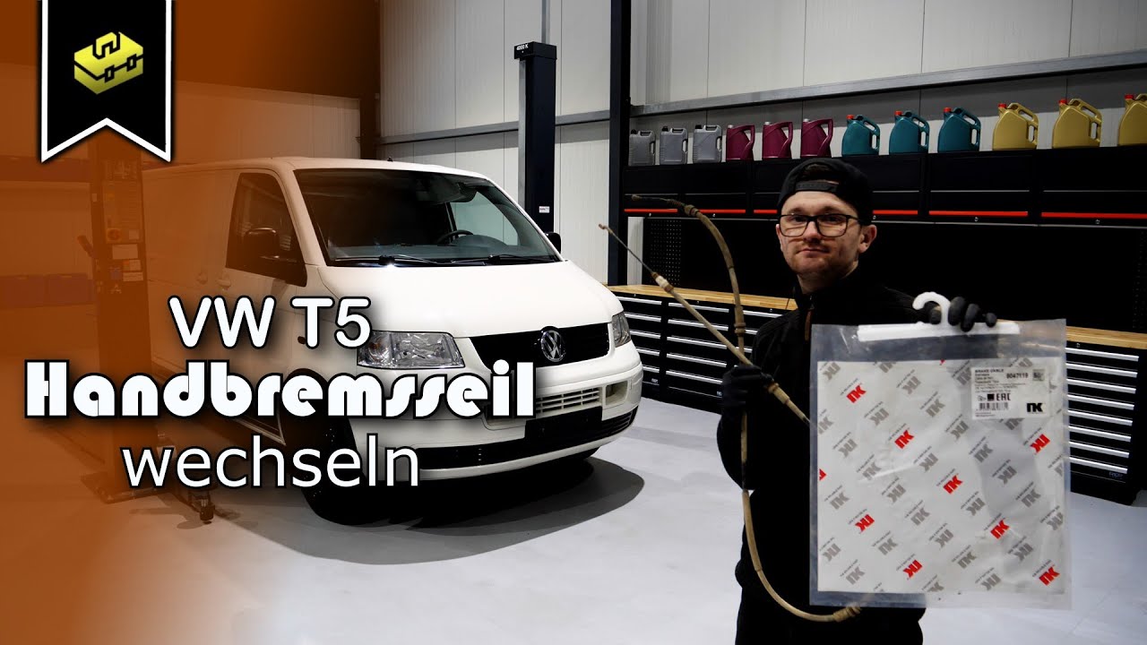 VW T5 Handbremsseil Hinten wechseln | Changing the rear handbrake cable in the VW T5 | VitjaWolf