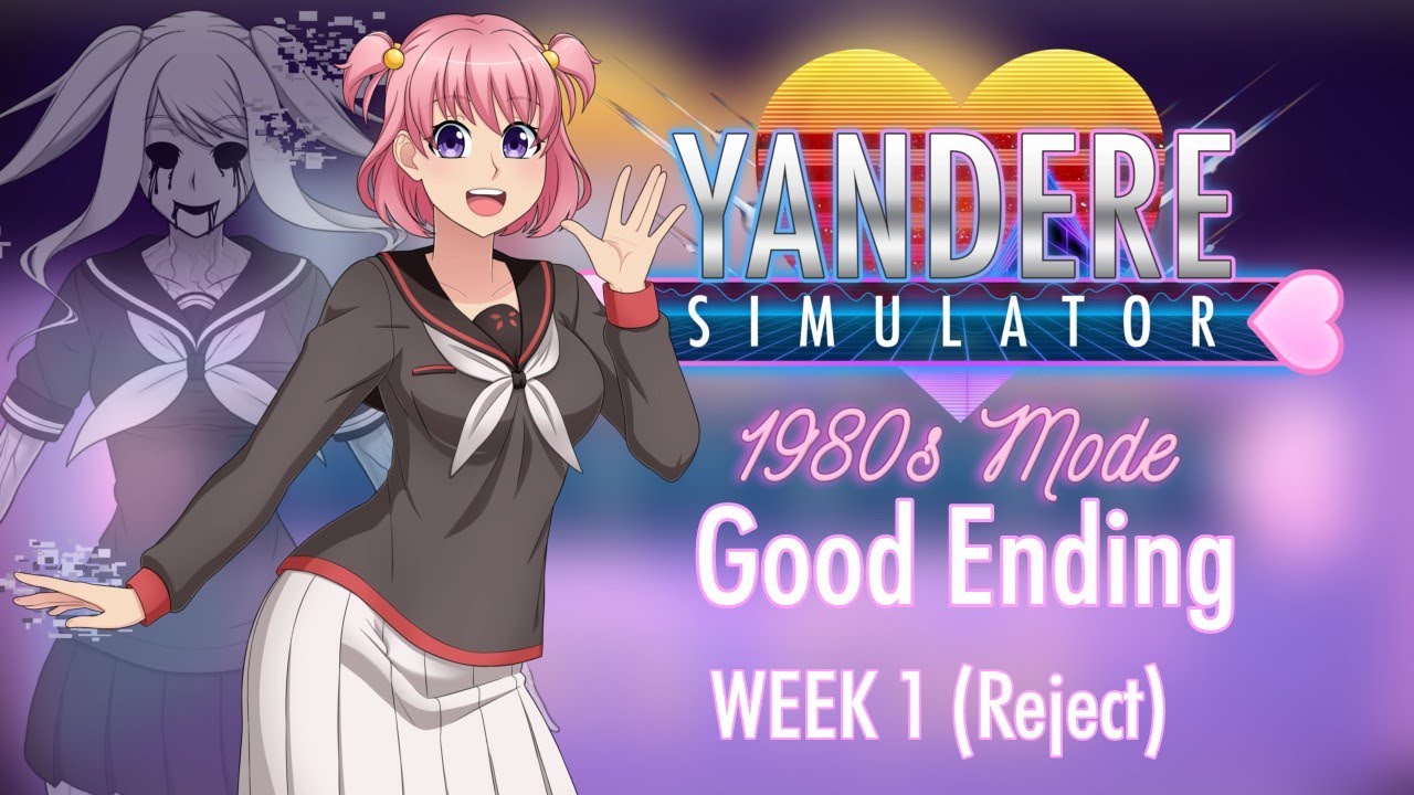Yandere Simulator 1980s Mode Good Ending - WEEK 1 [no commentary]