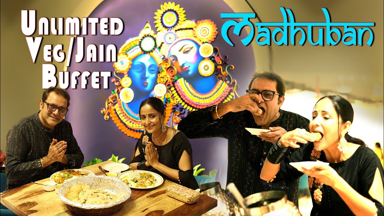 Unlimited Veg Buffet In Mumbai | Jain Buffet Restaurant | Madhuban Restaurant | Radhe Krishna Theme