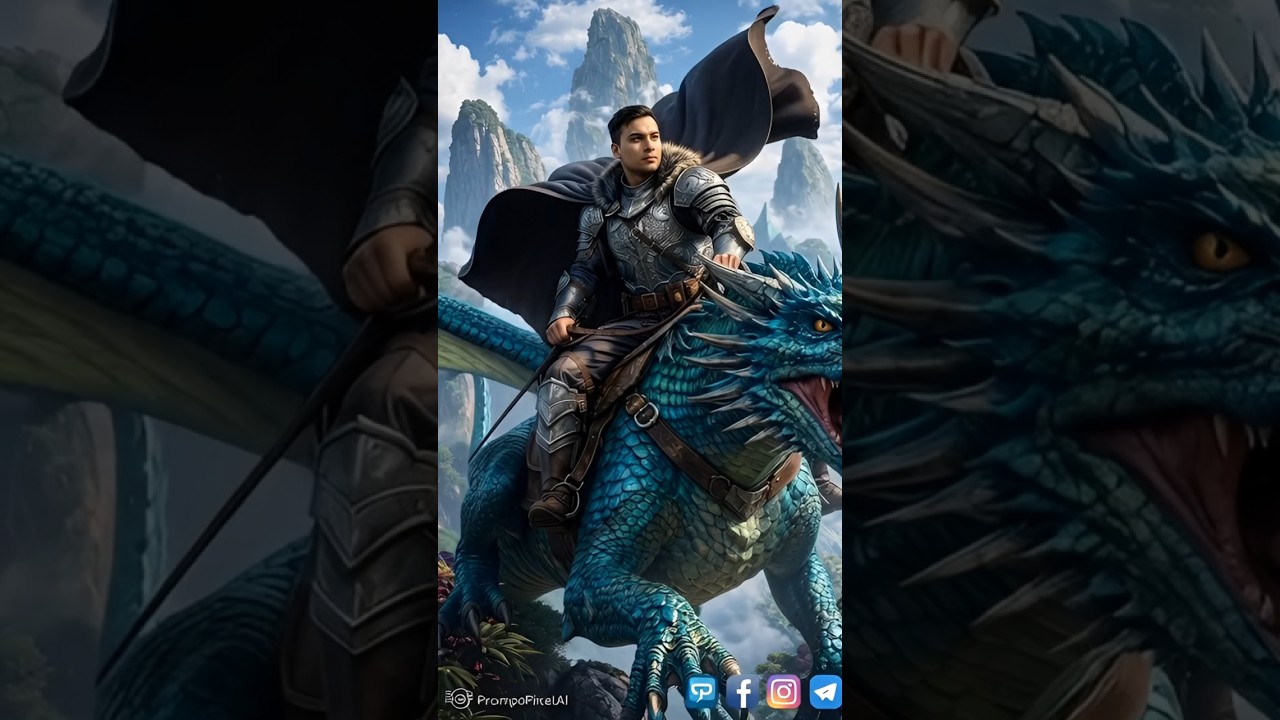 Dragon Rider Awakens | Epic PromptPixelRI  Fantasy 🐉🔥 #DragonRider #shorts  #promptpixelri
