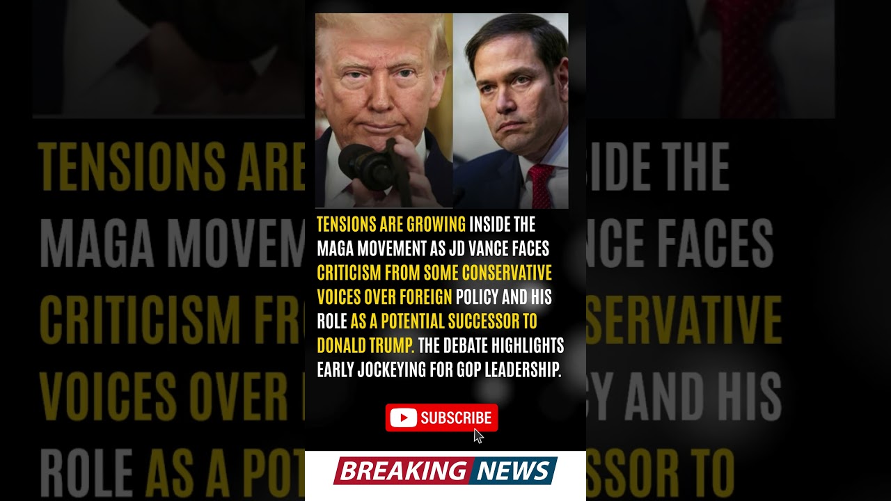 TENSIONS ARE GROWING INSIDE THE MAGA MOVEMENT AS JD VANCE FACES CRITICISM FROM SOME CONSERVATIVE VOI