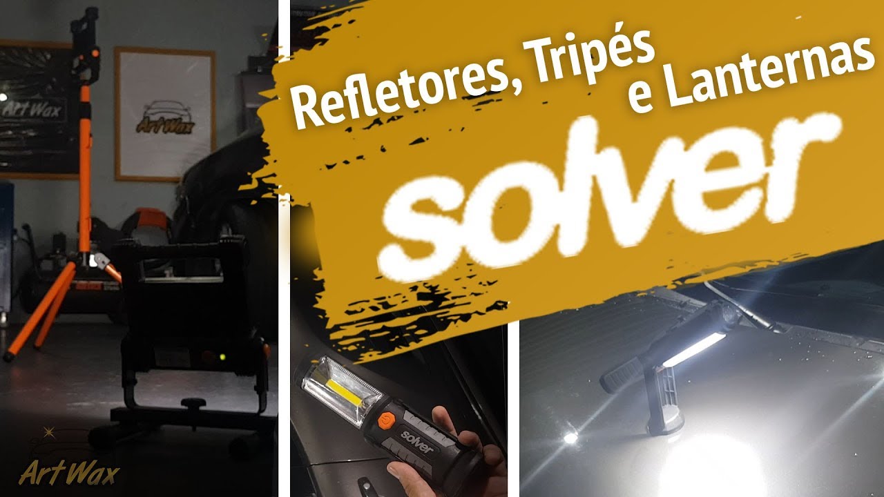 Refletores, Tripés e Lanternas da SOLVER