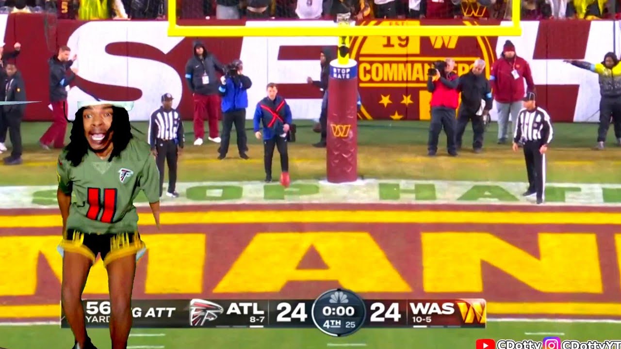 Falcons Fan BREAKS MONITOR After OT THRILLER vs Commanders In MUST WIN GAME