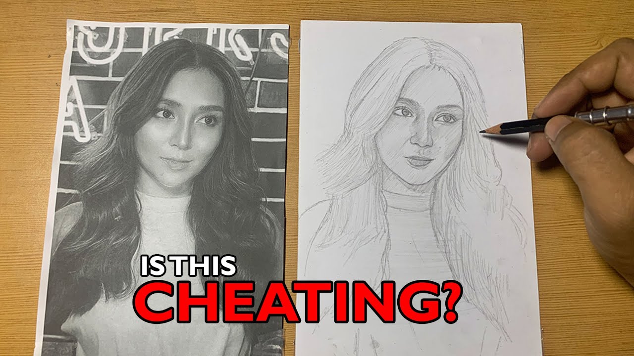 How to Draw and Copy the Photo 100%??!! NO GRID NO LOOMIS