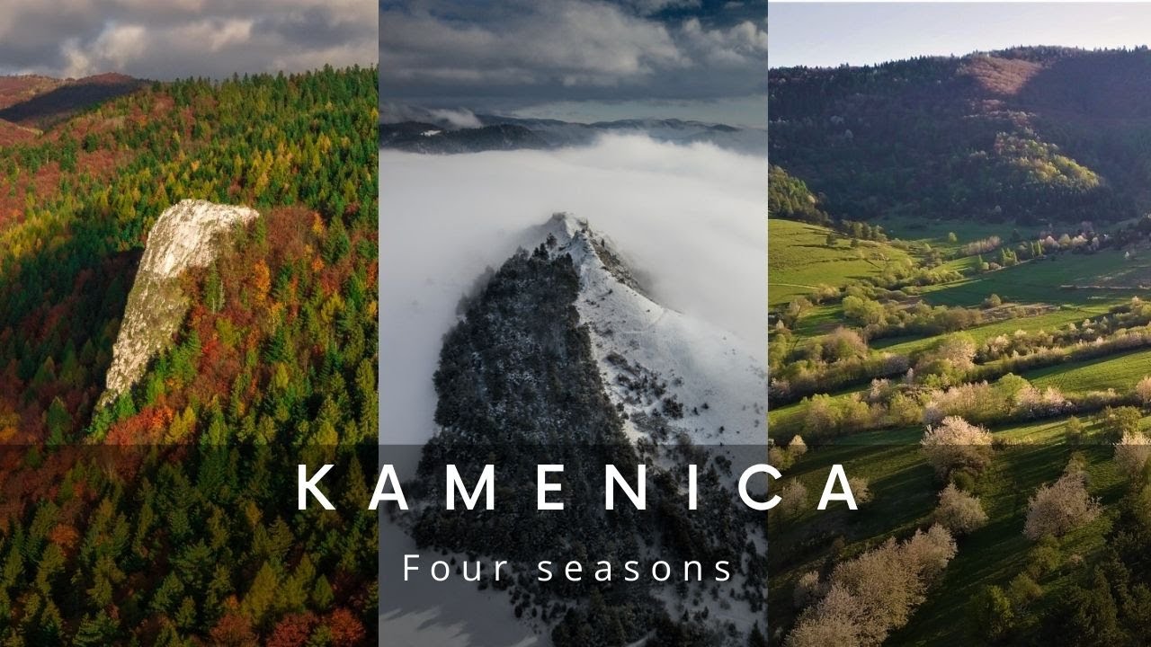 KAMENICA a Čergovské vrchy | Štyri ročné obdobia | 4K