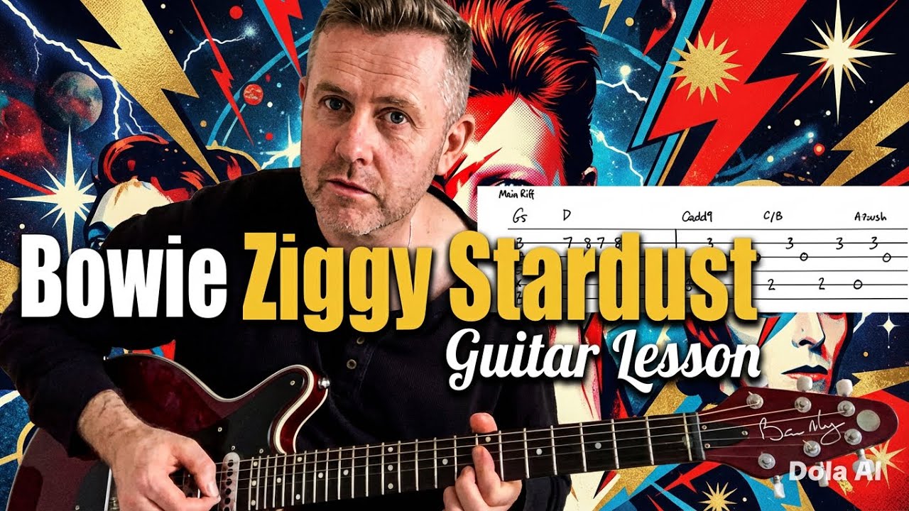 Ziggy Stardust - David Bowie Guitar Lesson (Guitar Tab)