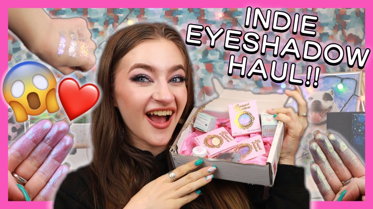 INDIE BRAND MAKEUP HAUL - SO MANY DUO-CHROME EYESHADOWS!! #makeuphaul #haul #eyeshadow