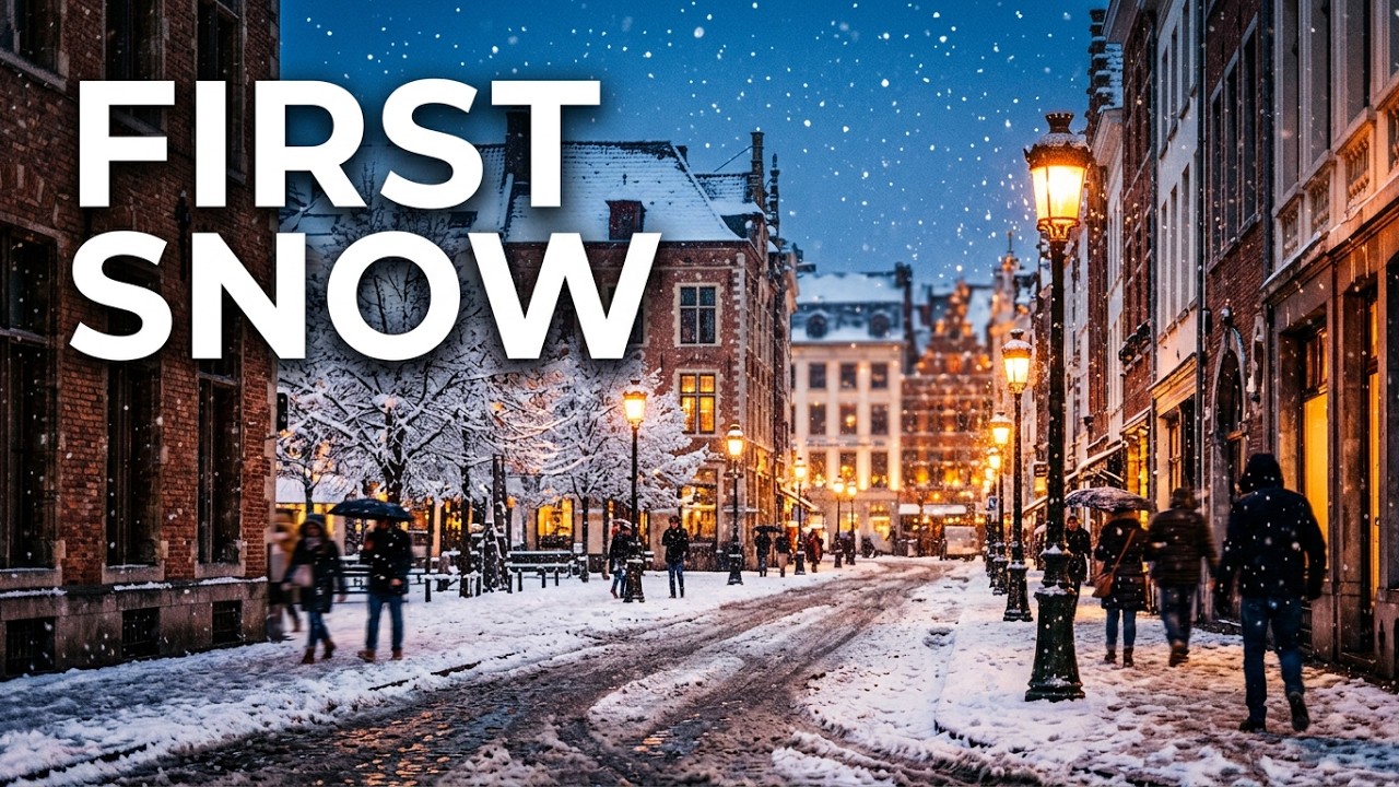Snow in Belgium | First Day of Snow in Brussels 2020 | Winter in Belgium | Brussels
