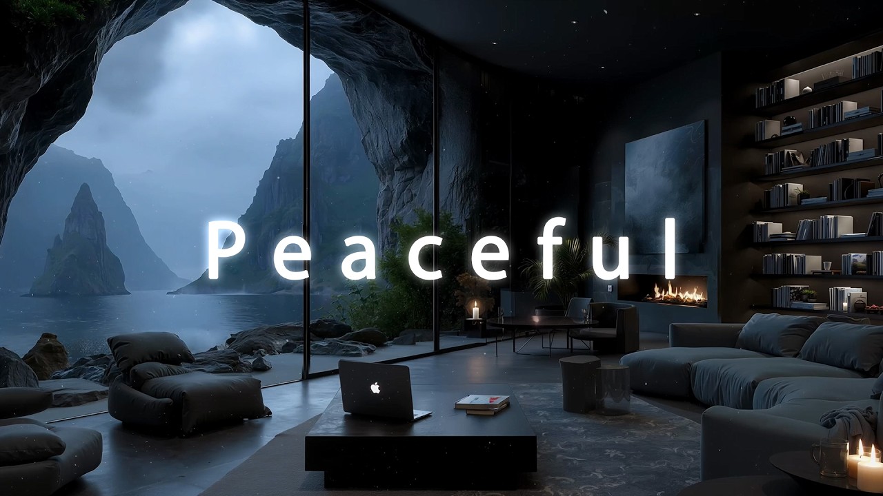 Calm Fjord Cave Study - Peaceful Focus Sounds for Deep Work & Reading | Stress-Free