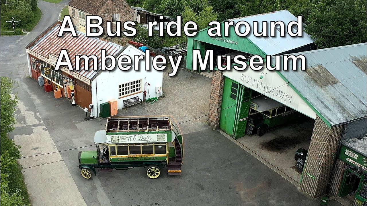 Amberley Museum as seen from 1914 Tilling Stevens Bus
