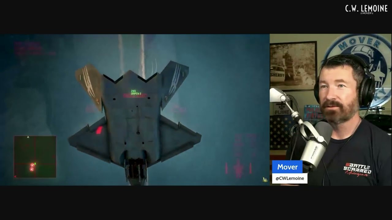 Реакция пилота истребителя на миссию 18 в ACE COMBAT 7