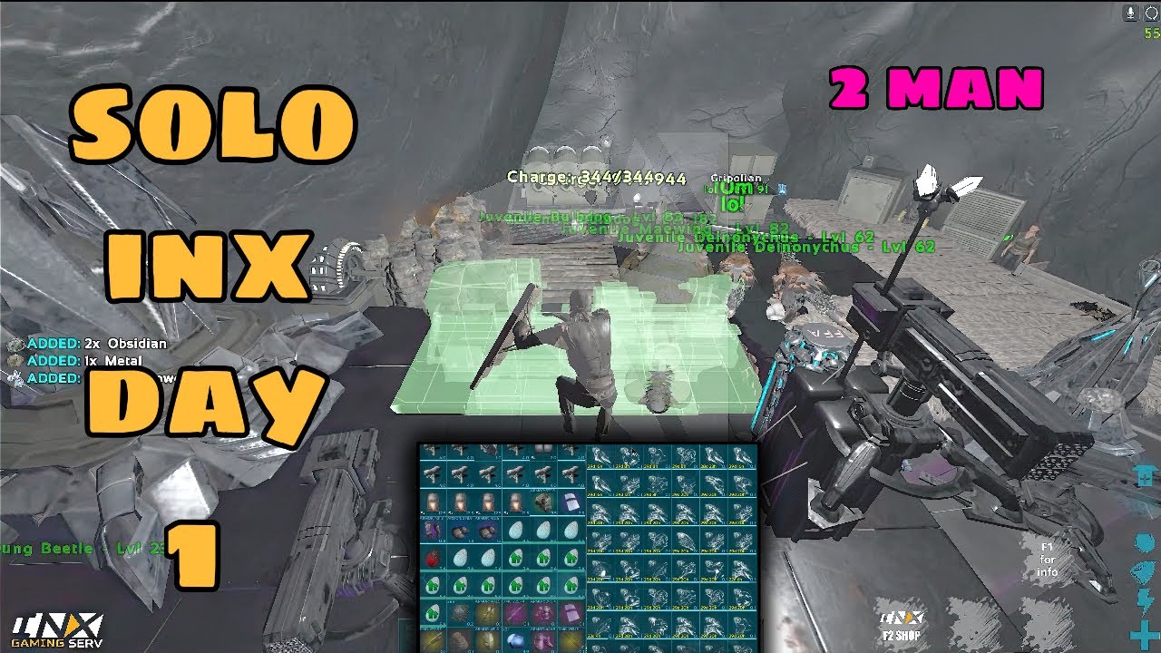 Ark PvP INX Raid Day 1 Solo The Hardest 1000 Hours