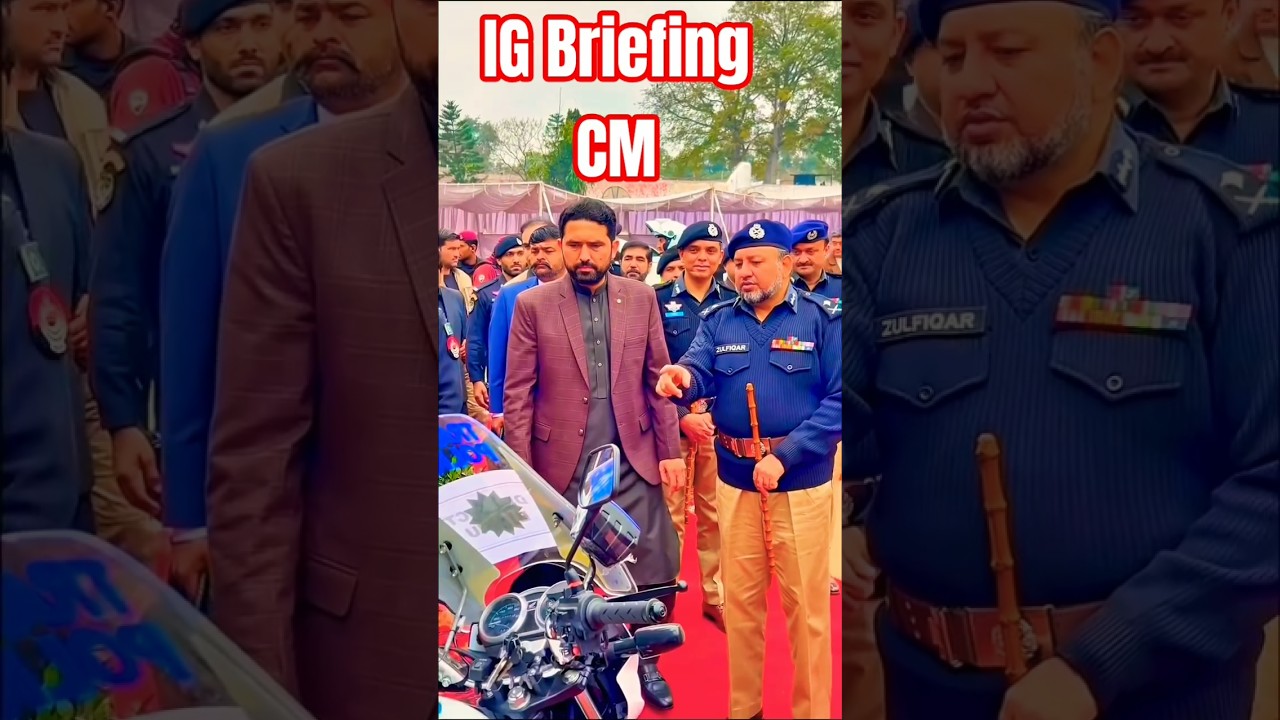 IG KP Police 🚔🚨 Briefs CM Sohail Afridi on Security Situation. #shorts #trending #viral