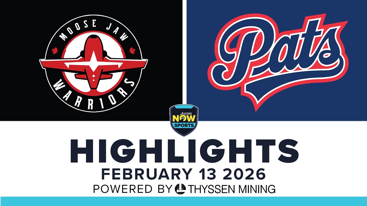 Moose Jaw Warriors at Regina Pats February 13, 2026 Highlights | WHL | AccessNow Sports