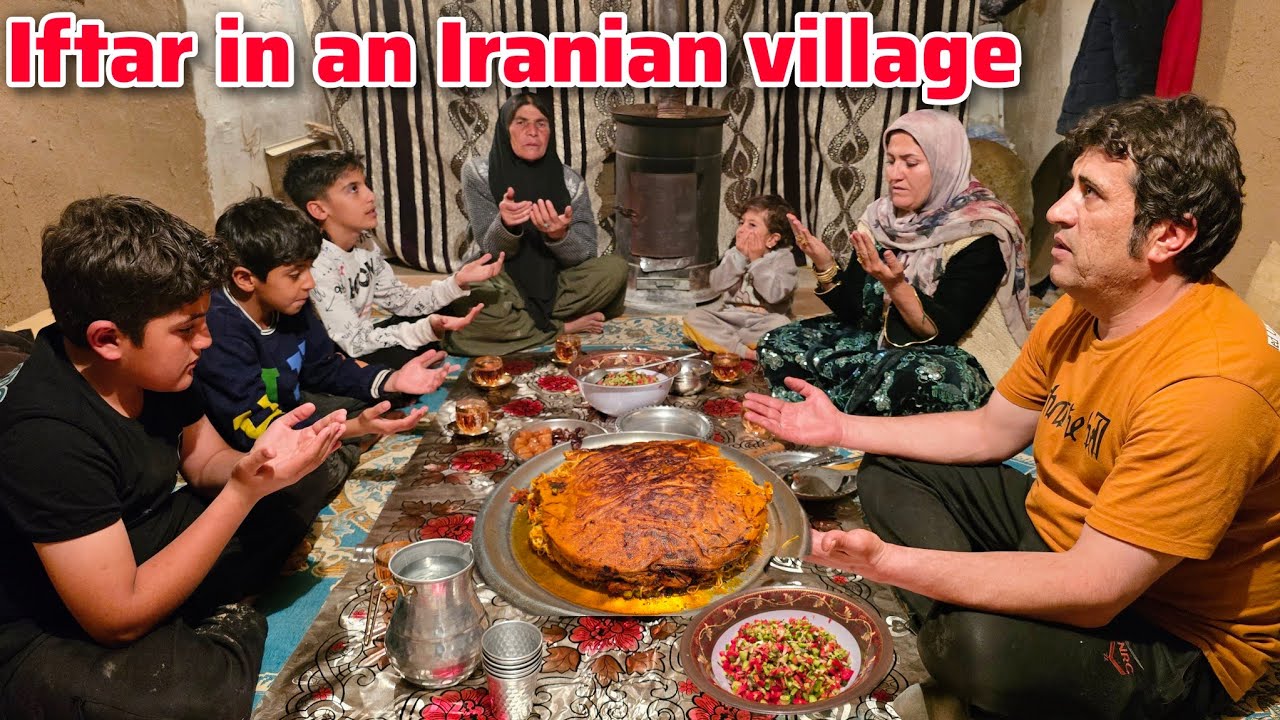 Village Iftar | Cooking Persian-Style Pasta for Ramadan 🌙 #ramadan #pasta #iranvillagelife