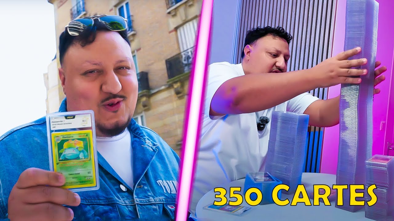 J'ai GRAD&Eacute;E 10 000&euro; CARTES POKEMON (chez PCA..)