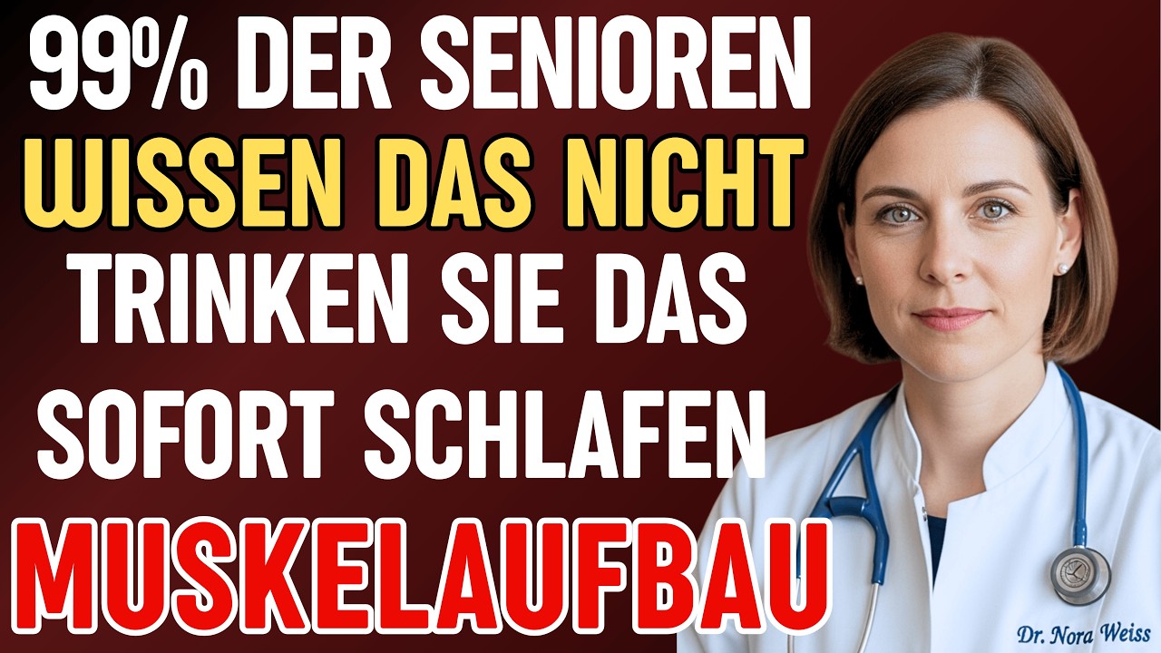 Senioren: Nachts nicht schlafen? Trinken Sie DIES für Tiefschlaf und Muskelaufbau