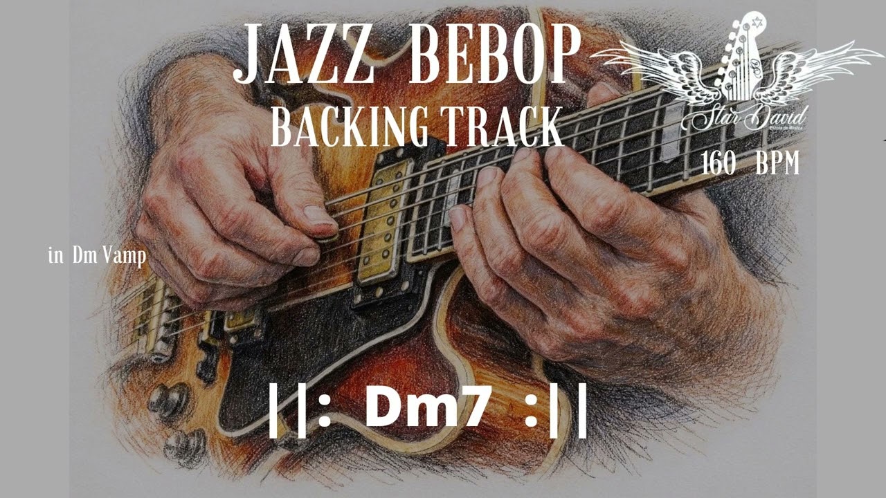 Backing Track Jazz Bepop in Dm Vamp 160 BPM