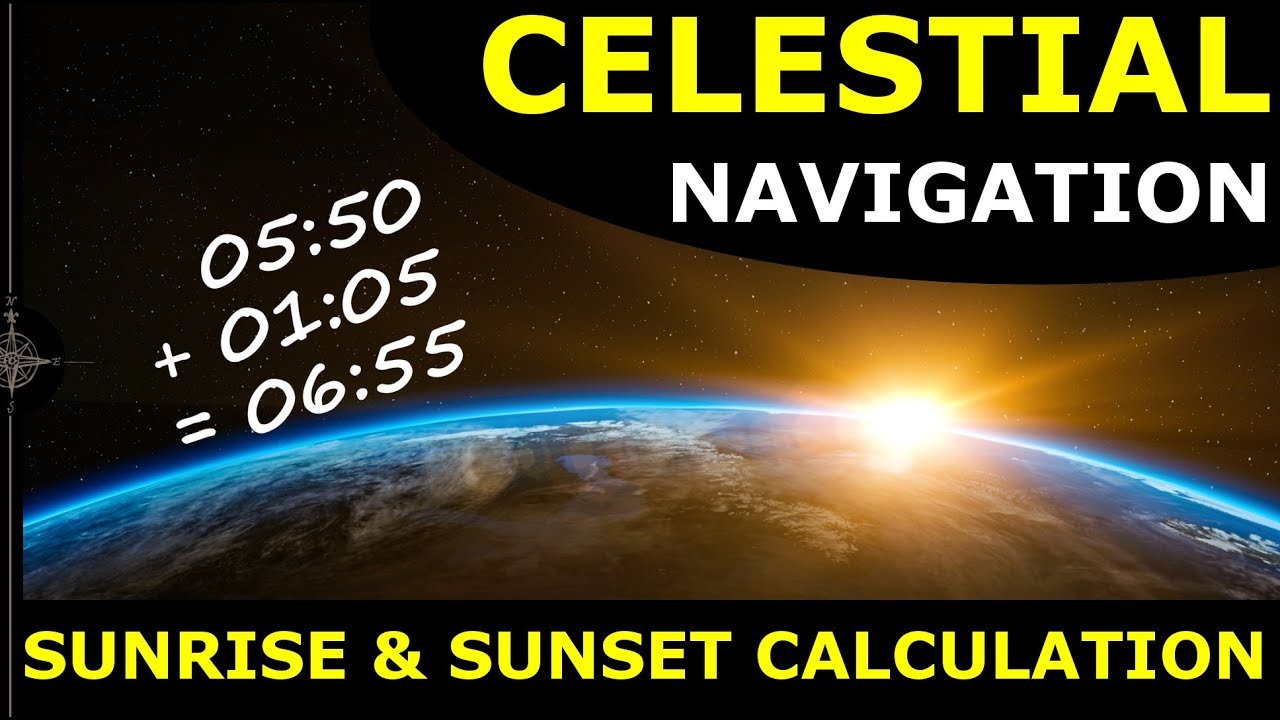 Celestial Navigation: Sunset & Sunrise Calculations