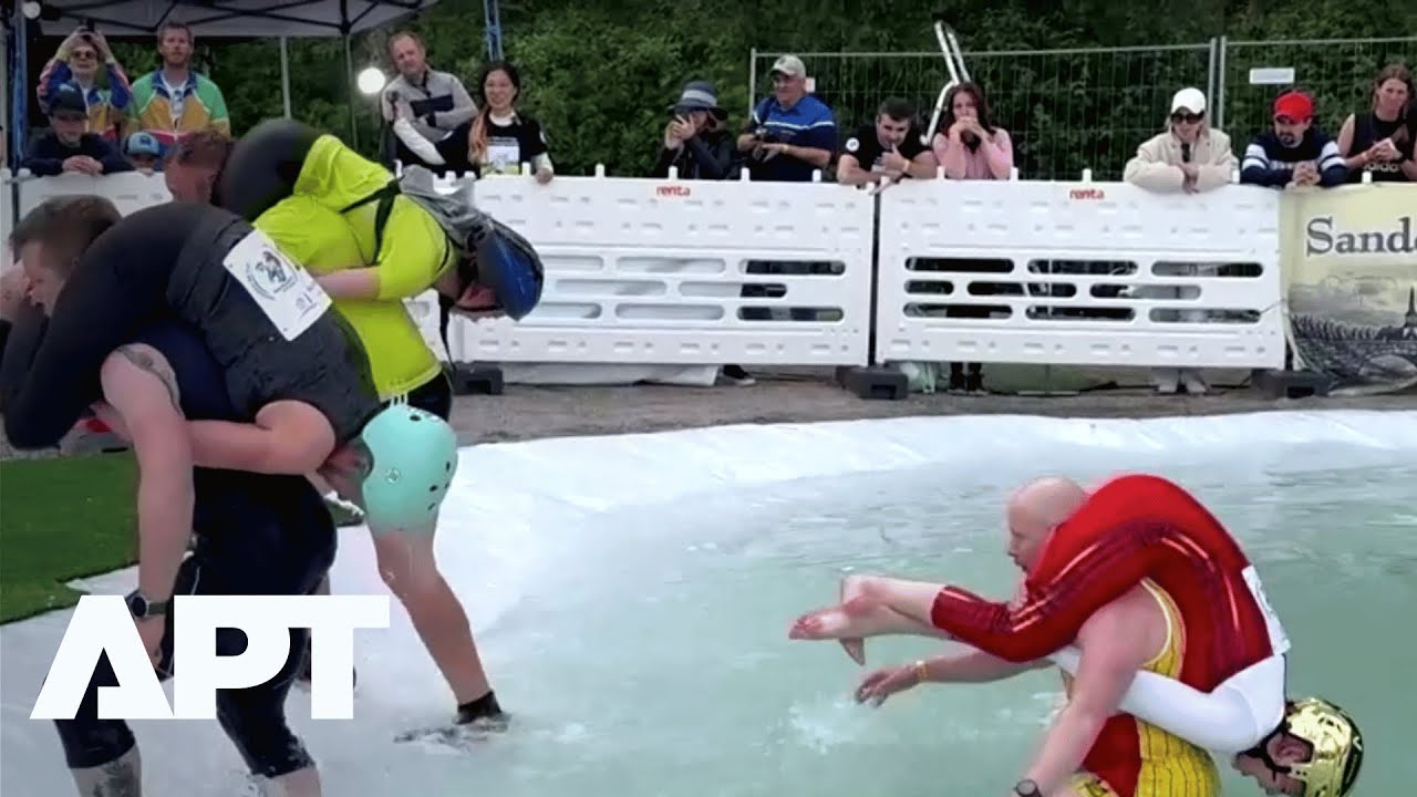 Wife Carrying World Championships 2025: U.S. Couple Wins Big in Finland’s Wildest Race Yet! | APT
