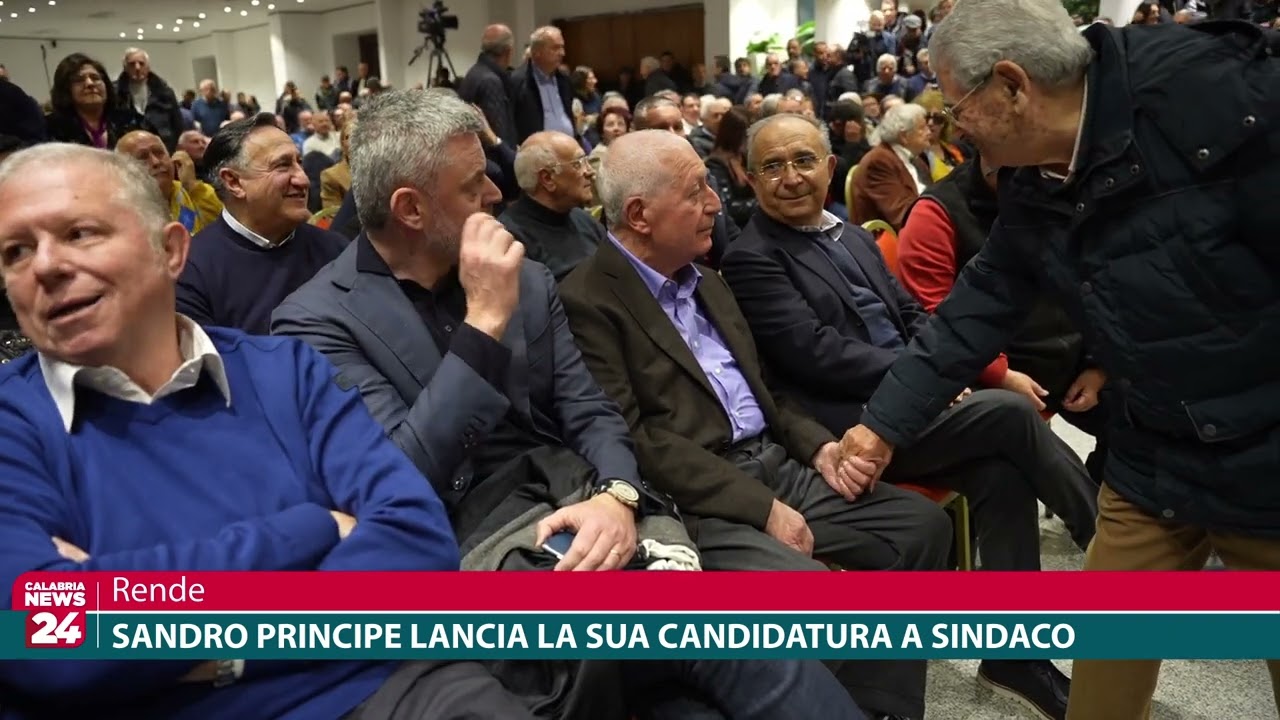 Sandro Principe lancia la sua candidatura a Sindaco del Comune di Rende