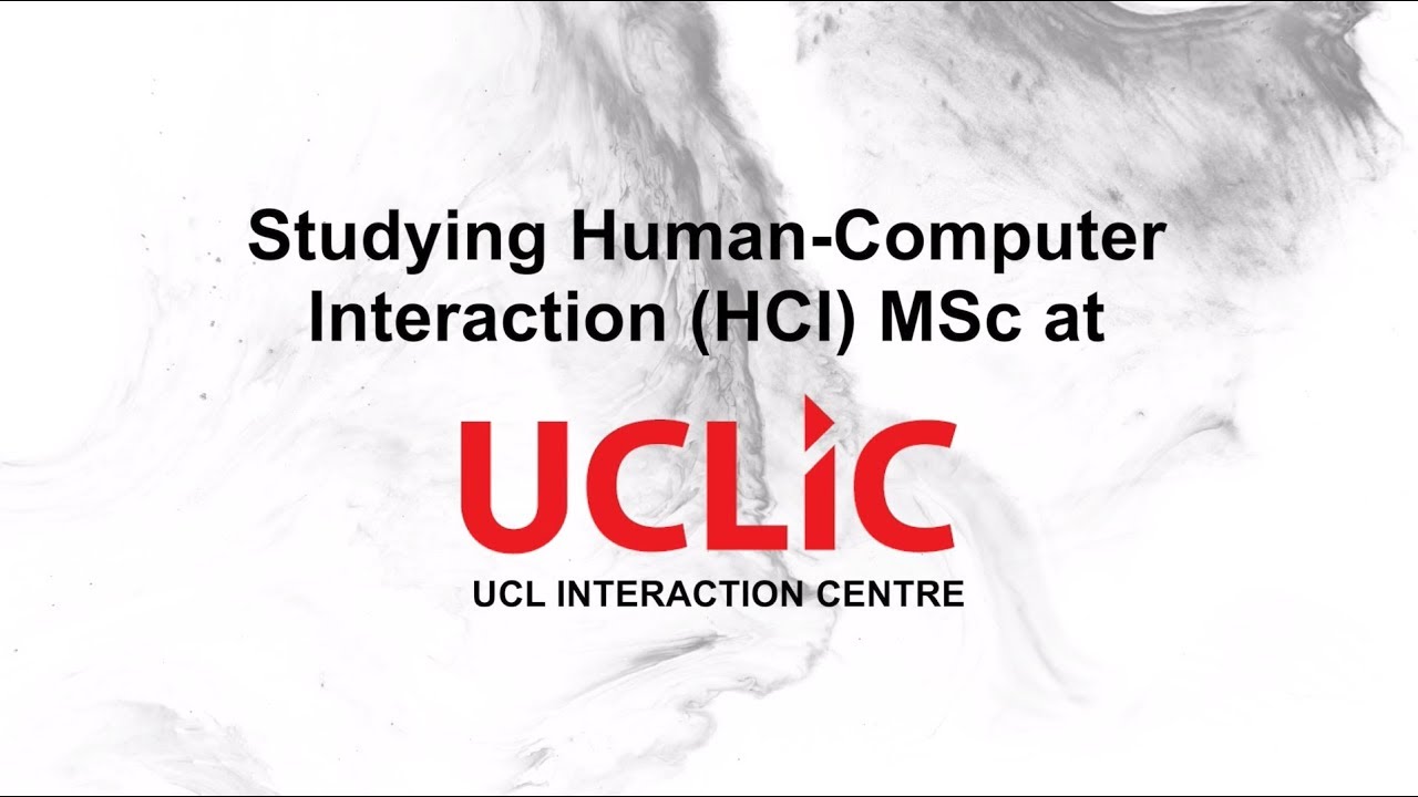 Human-Computer Interaction Master's Degree at UCL