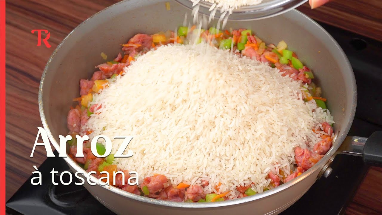 Arroz à toscana feito em uma panela só. Super prático e saboroso!