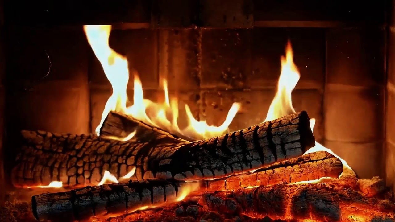 Relaxing Fireplace Ambience with Gentle Crackling Fire for Focus