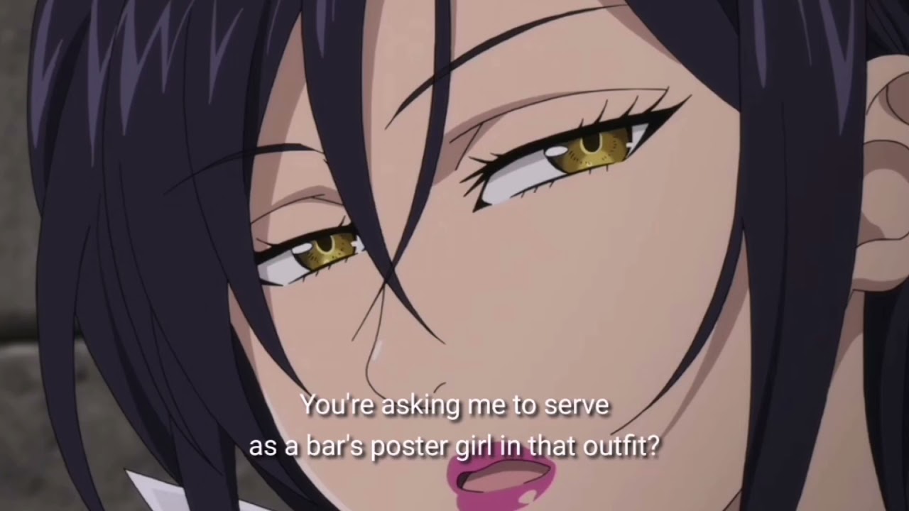 gowther wearing poster girl sisters uniform