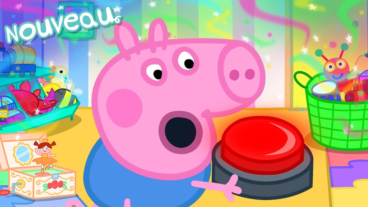 Les histoires de Peppa Pig 🔴 Le gros bouton rouge mystérieux 😮 Épisodes de Peppa Pig
