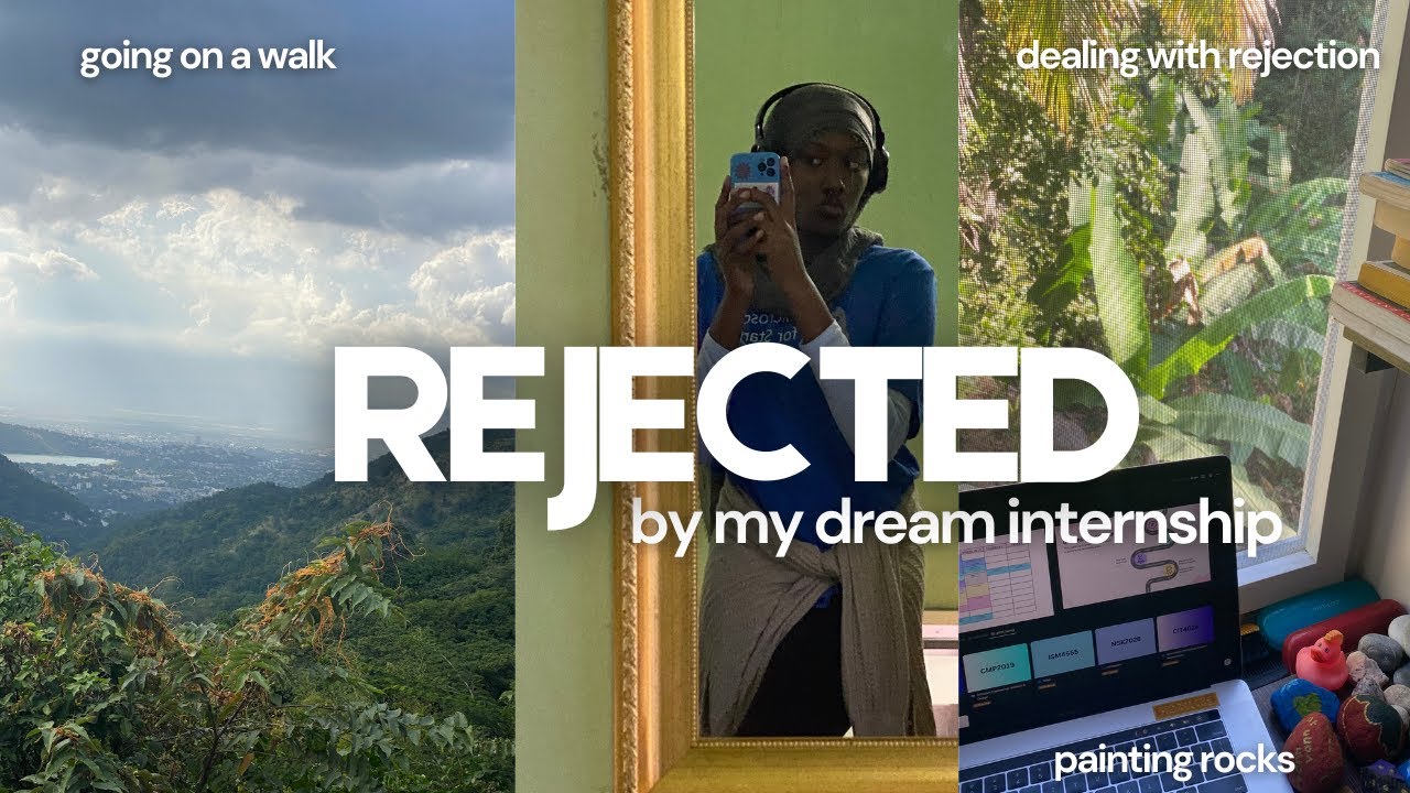 Internship Rejection Mini Vlog || processing it by going on a walk, painting