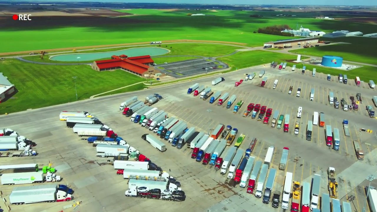 IOWA 80 - The World&rsquo;s Largest Truckstop | Aerial View | Drone Video