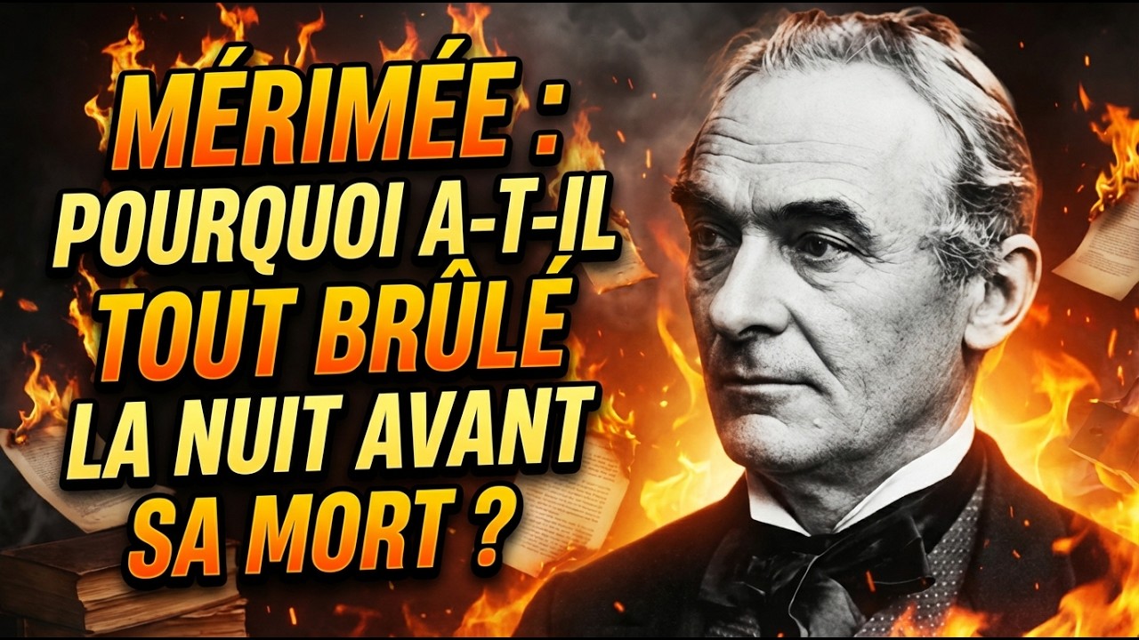MÉRIMÉE : POURQUOI A-T-IL TOUT BRÛLÉ LA NUIT AVANT SA MORT ?