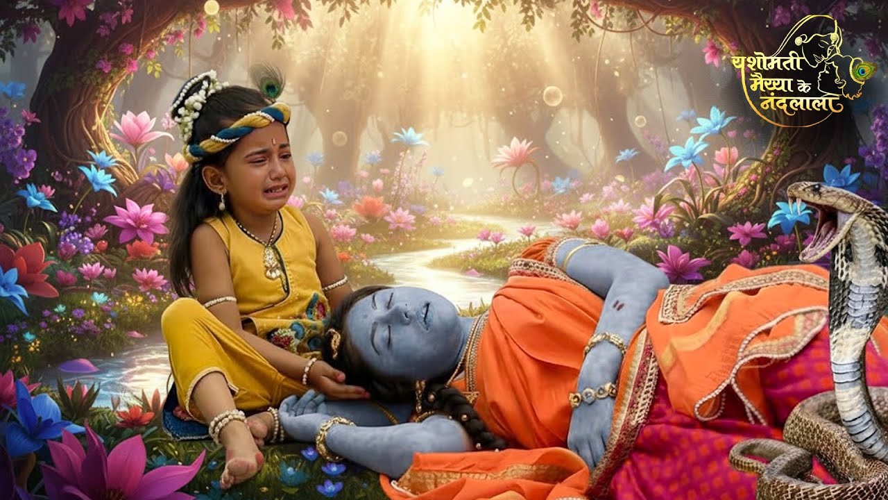 यशोदा मैया को काटा जहरीले साँप ने | कान्हा का रो-रो कर हुआ बुरा हाल | #यशोमतीमैय्याकेनंदलाला #ymkn