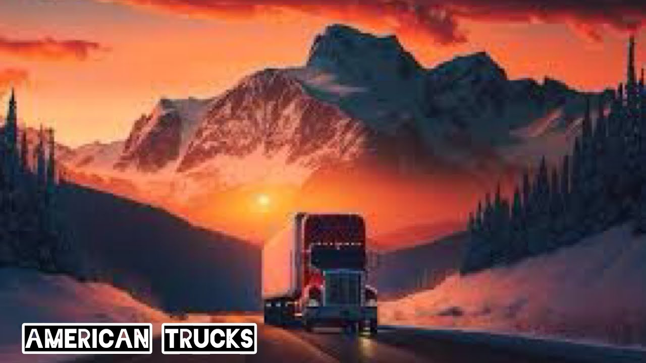 Trucking In Difficult Weather || Snowstorm ❄️ || American Trucks
