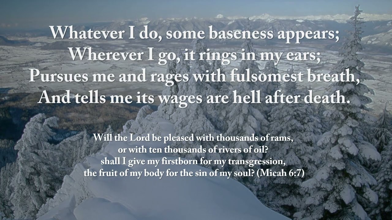 "Wherewith shall I come before the Most High" by John Berridge.  Gadsby Hymn 907. Tune 'Houghton'.