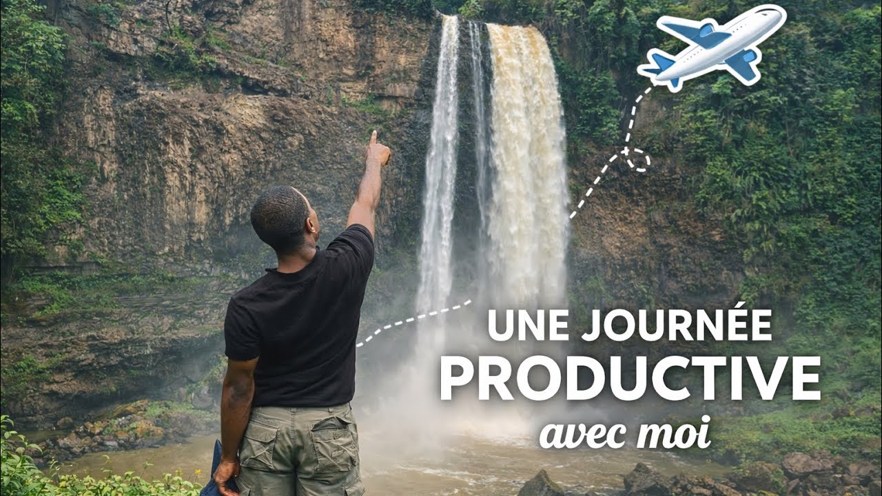 Une journée productive au Cameroun + découverte incroyable des chutes d’Ekom Nkam à Nkongsamba ⛰️🇨🇲